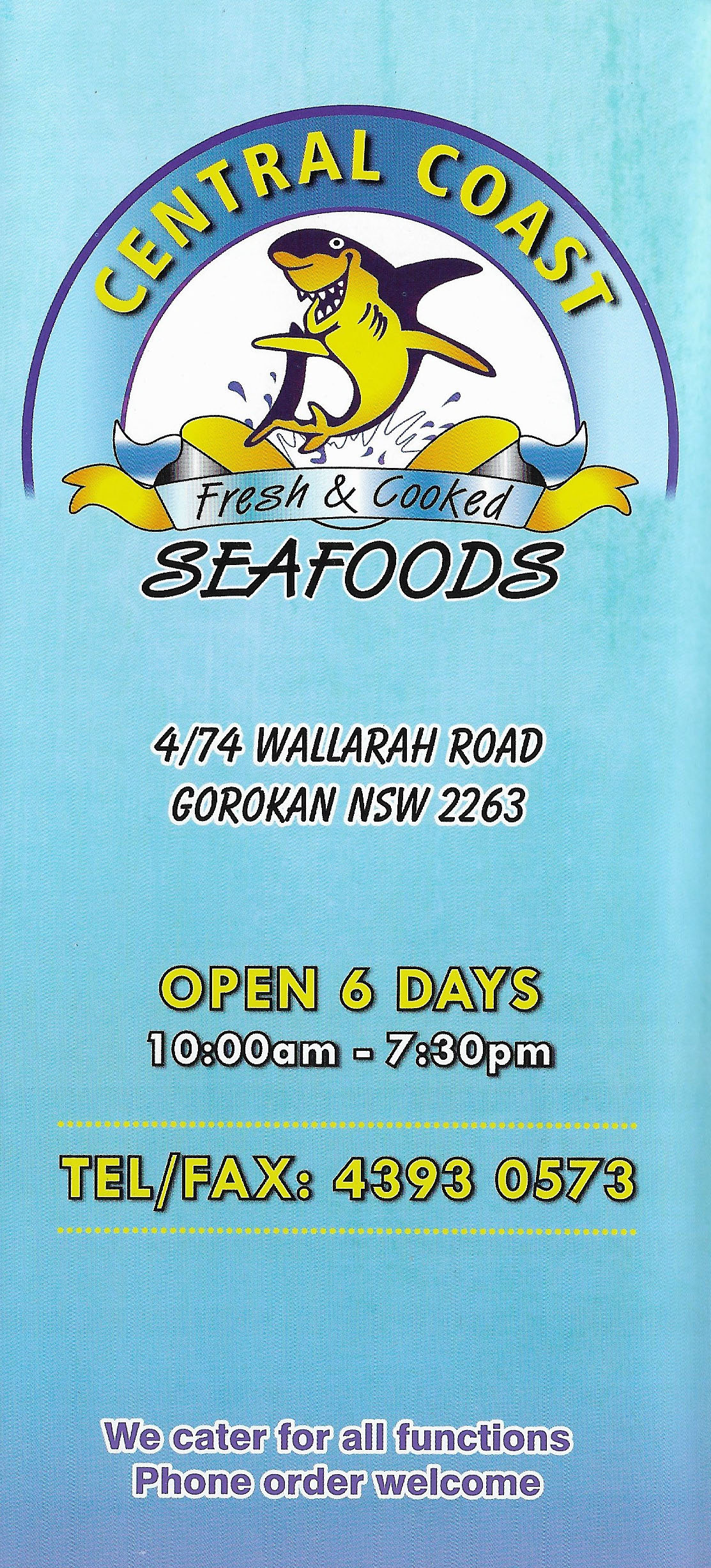 Central Coast Seafoods Gorokan Central Coast - NSW | OBZ Online Business Zone