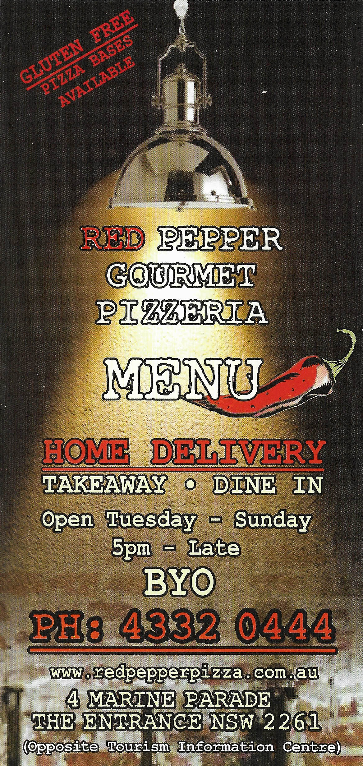 Red Pepper Pizza The Entrance Central Coast - NSW | OBZ Online Business Zone
