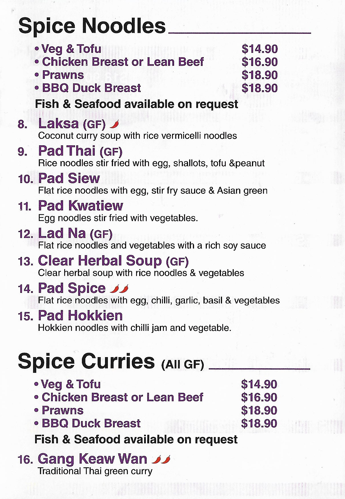 Spice Noodle Bar Terrigal Central Coast - NSW | OBZ Online Business Zone