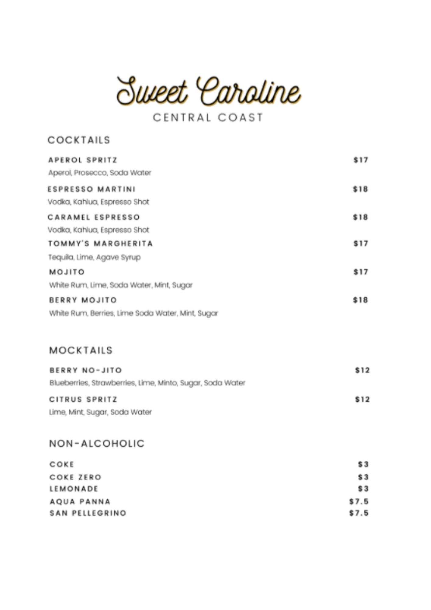 Sweet Caroline Cafe East Gosford Central Coast - NSW | OBZ Online Business Zone